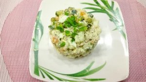 Мясной салат для диабетиков 2 типа. Готовимся к Новому году.