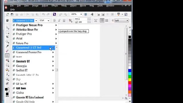 CorelDRAW Graphics Suite X6.4 Update - Improved Font list смотреть онлайн