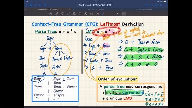 [HD] EECS4302 F22 - 2022-10-25 - Project, Derivations vs. Parse Trees, Composite Pattern смотреть онлайн