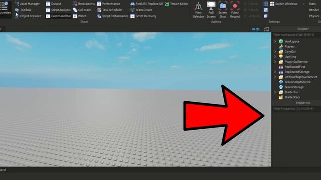 HOW TO OPEN EXPLORER AND PROPERTIES in Roblox Studio! смотреть онлайн