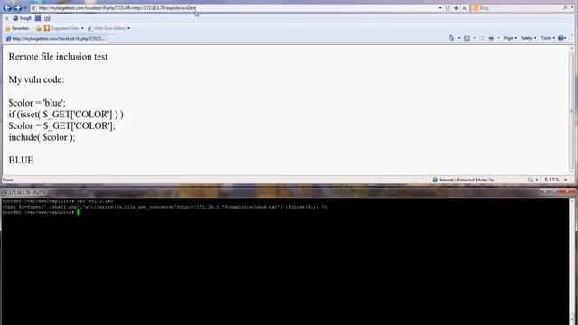 How to exploit RFI (Remote File Include) vulnerability on webpages. смотреть онлайн