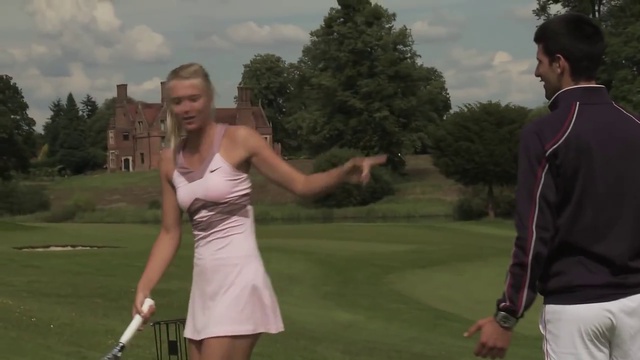 Djokovic Vs. Sharapova-реклама. 