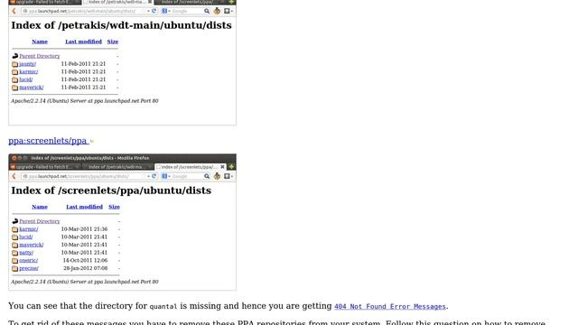 Ubuntu: How can I fix a 404 Error when using a PPA or updating my package lists? смотреть онлайн