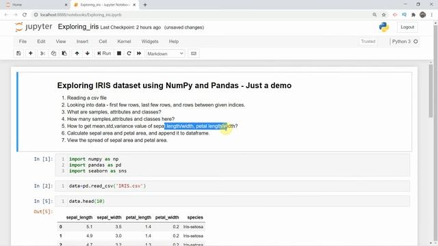 Exploring the IRIS dataset (in brief) - NumPy + Pandas + Seaborn - PYTHON - (2020) (India) смотреть онлайн