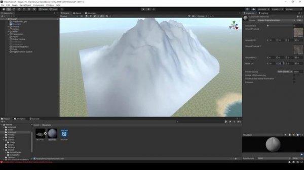 Unity Shader Graph Tutorial - Snowy Mountain Shader