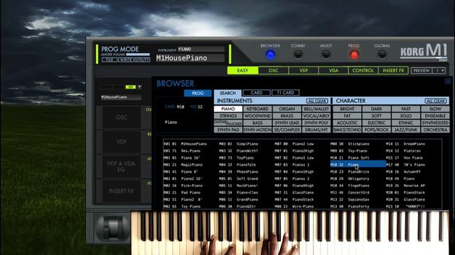 Korg M1 (Piano) смотреть онлайн