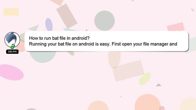 How to run bat file in android? смотреть онлайн