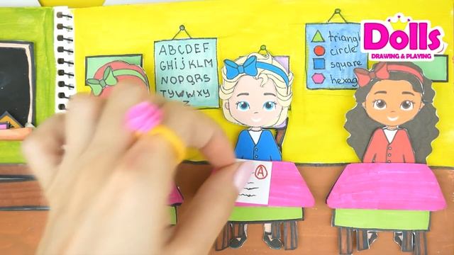 ????5 DOLLS DRAWING & PLAYING FAVORITE VIDEOS WITH DOLLSHOUS MOTHER & DAUGHTERS DRESS UP COMPILATIO смотреть онлайн