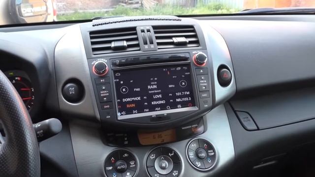 LeTrun магнитола на Toyota RAV4 2011 года смотреть онлайн