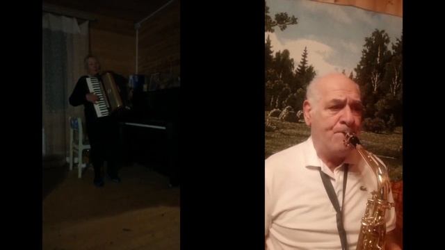 #онлайнрепетиция "О, sole mio" - саксофон Александр Хананьянц, аккордеон Елена Леменкова 20.11 2020 смотреть онлайн