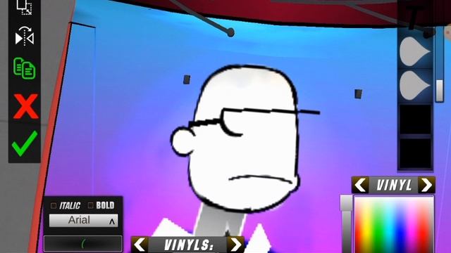 Винил рик в кар паркинг