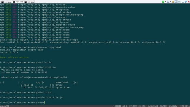 Single Page Seed - Lesson 4: Copying more with Grunt смотреть онлайн