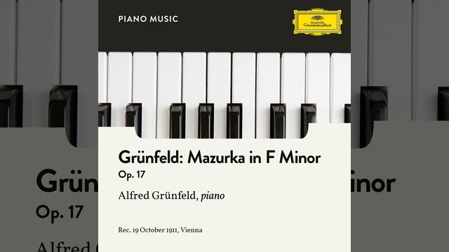 Grünfeld: Mazurka in F Minor, Op. 17 смотреть онлайн