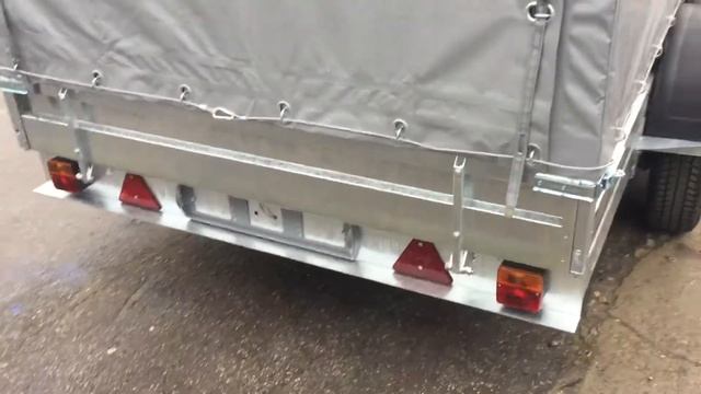 Прицеп двухосный оцинкованный GTS-trailer смотреть онлайн