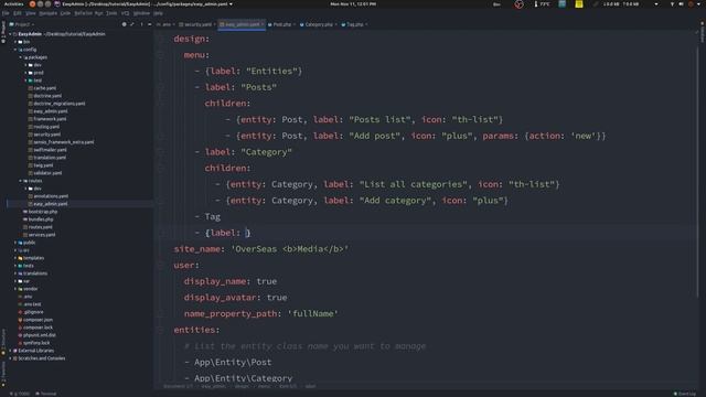 Symfony 4 Tutorial: Easy admin bundle. смотреть онлайн