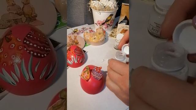 Пасхальный декупаж на гипсовых заготовках смотреть онлайн