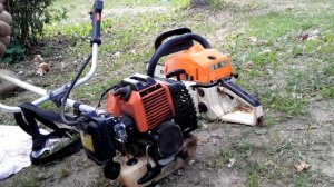 Как заводить китайские бензокосы, бензопилы. Практика