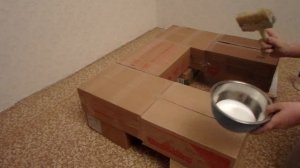 Камин из коробок