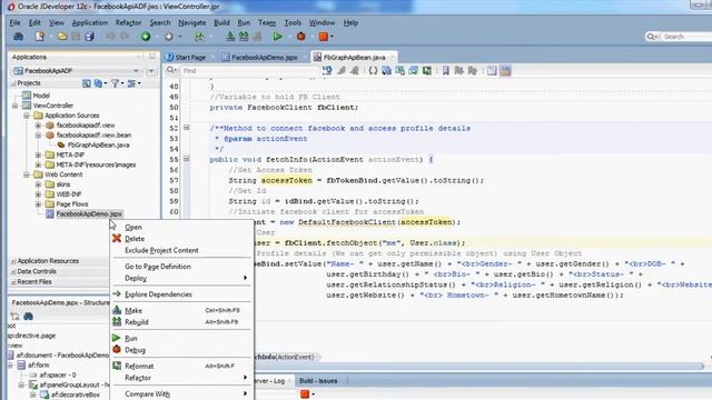 Get Facebook Profile using restfb Graph API in Java & Oracle ADF смотреть онлайн