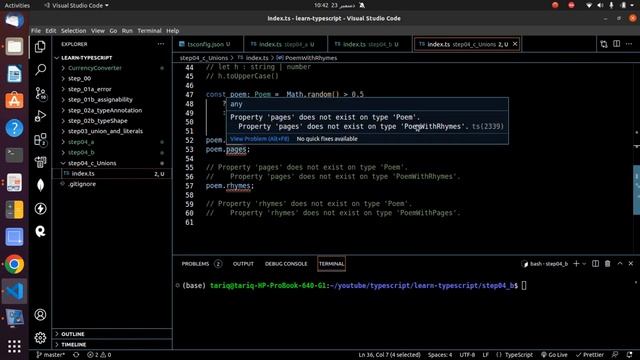 Unions Intersection in Object Types in Hindi | Urdu смотреть онлайн
