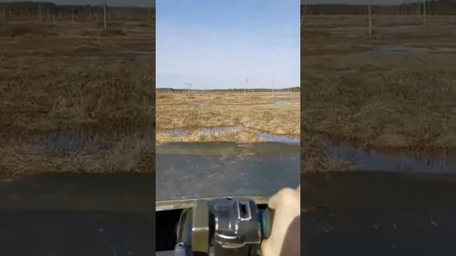 Вездеход Охотец. Тест по болоту. Как на танке. смотреть онлайн