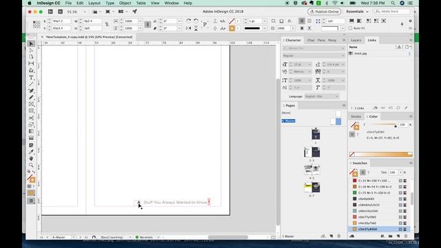 Page Numbers in InDesign CC [How to add using Master Pages or Parent pages] смотреть онлайн