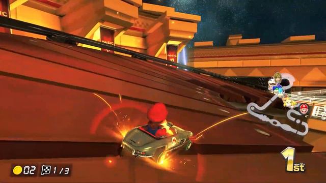 Mario Kart 8 Deluxe - 200cc Leaf Cup (Mario Gameplay) смотреть онлайн