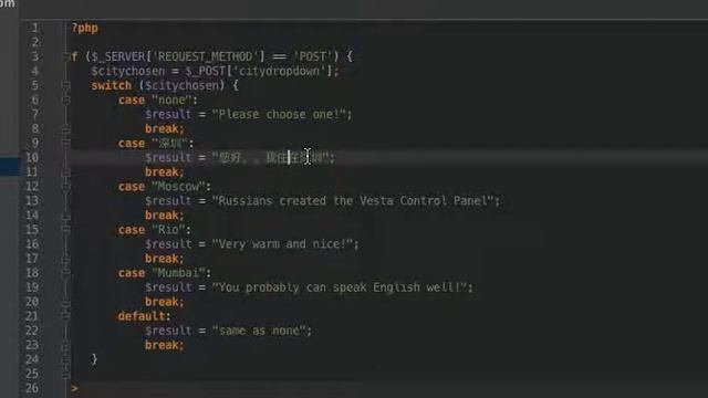 11 - the switch statement in PHP смотреть онлайн