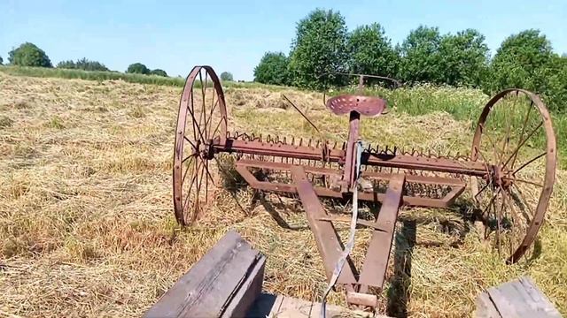 Конные грабли без переделок на мотоблоке смотреть онлайн