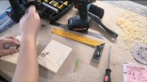 Монтаж петлей для внутреннего фасада 25мм