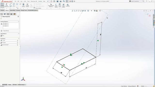 How to use sketch planes in a 3D sketch in SOLIDWORKS смотреть онлайн