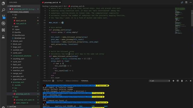 Proxmap Sort Demo смотреть онлайн