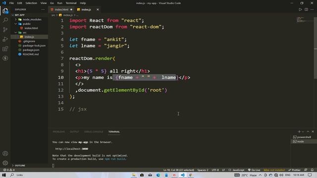 Template Literals In React Js || EXCELLENT CODE WITH AJ смотреть онлайн