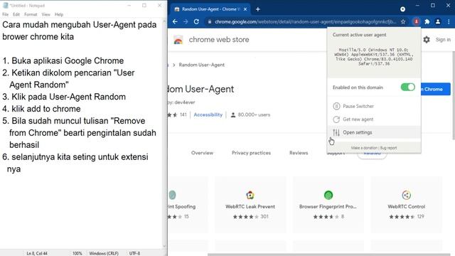 cara ubah user agent di Google Chrome PC смотреть онлайн