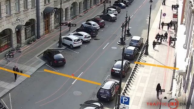 TrafficData: Распознавание и подсчет пешеходов смотреть онлайн