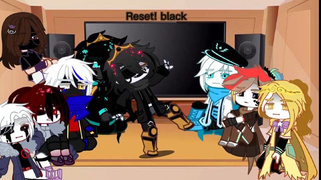 Sans aus react to Black! sans aus🖤 part 2 смотреть онлайн