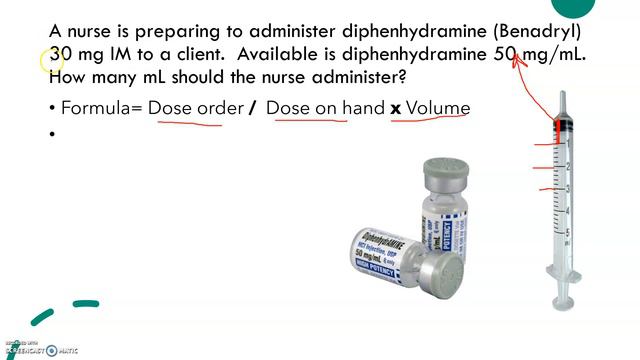 Medication calculation #1: Dose ordered over dose on hand method смотреть онлайн