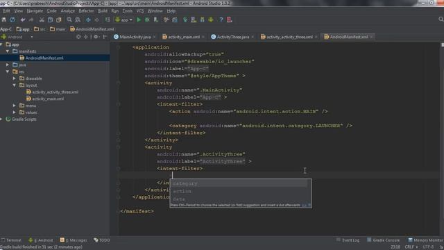 Android Studio Tutorial - 49 - Intent Filter Collision смотреть онлайн