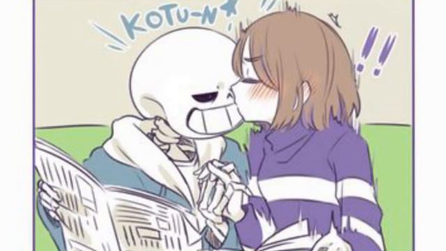 Undertale Comic = Sans X Frisk