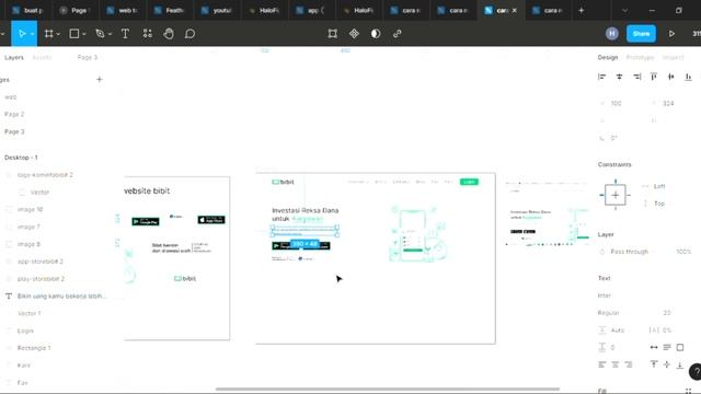 cara membuat desain website bibit di figma part 3 смотреть онлайн