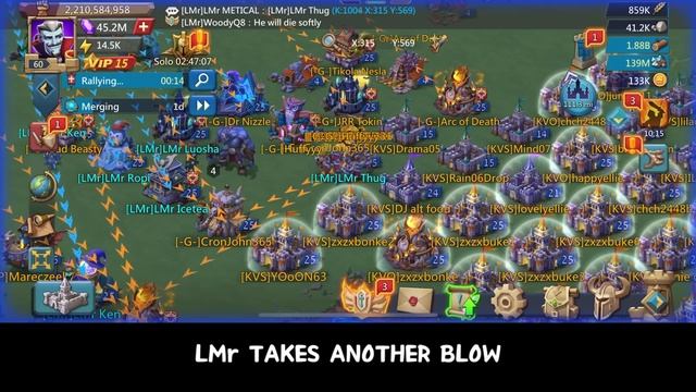 LMr FIGHTING ON BOTH SIDES! - WOODY DELIVERING CRUSHING BLOWS WITH UNFILLED RALLIED - Lords Mobile смотреть онлайн