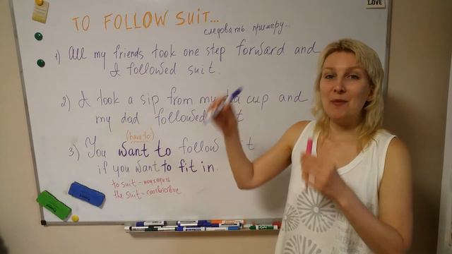 EN - TO FOLLOW SUIT - meaning and examples - значение и примеры смотреть онлайн