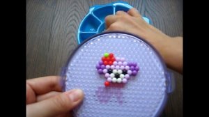 Аквамозаика! Aquabeads! Делаем с аквамозаики собачку по схеме
