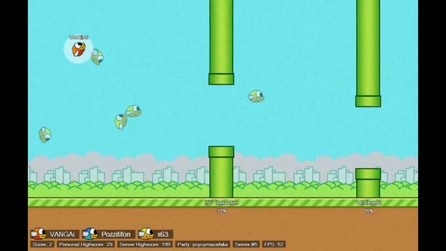 ПТИЦЕБИТВА | Flappy Bird Online смотреть онлайн