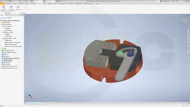 Positions override - Inventor 2020 Training - Assemblies смотреть онлайн