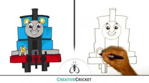 How to Draw Thomas the Tank Engine ♦ Coloring with Thomas & Friends ♦ Toy Trains for Kids