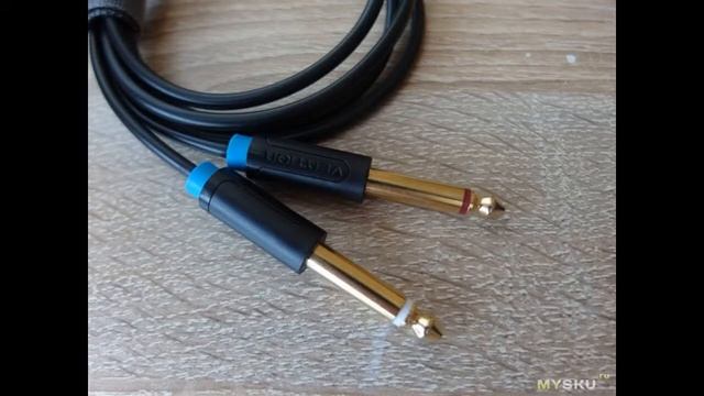 Аудио кабель Vention Mini-Jack – 2 Jack, 1м | #Обзор