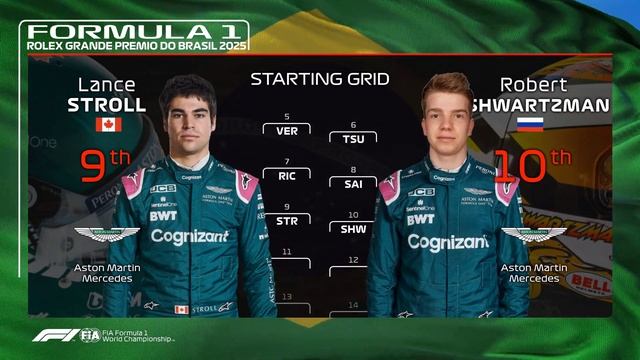 F1 2025 - Brazilian Grand Prix Starting Grid смотреть онлайн