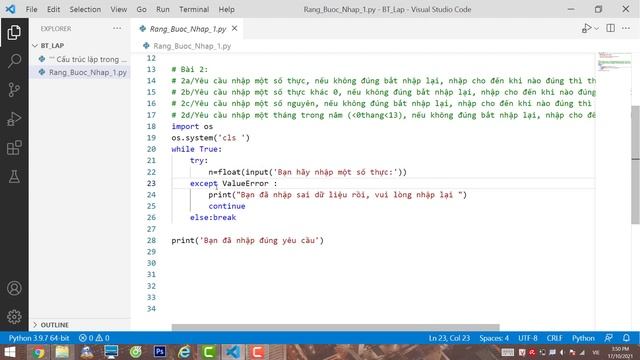 Cấu trúc lặp trong python dạng while True смотреть онлайн