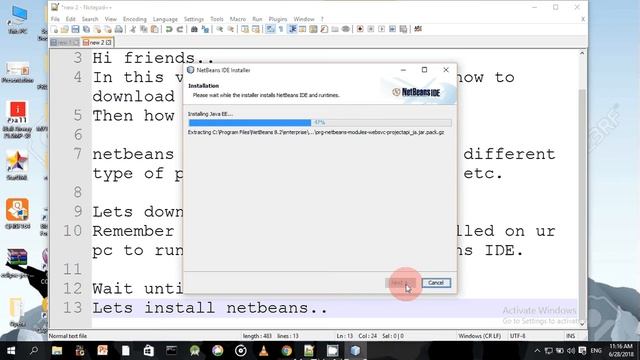 Install netbeans and execute java program using it смотреть онлайн